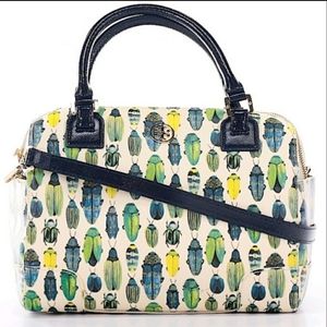 Tory Burch Robinson Beetle Purse Middy Satchel